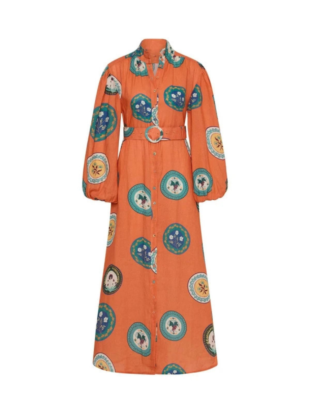 ZARA New Unique Casual Chic Belted Long Linen Cardigan Dress